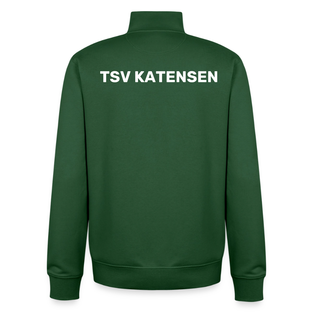 TSV Katensen Unisex Bio-Zip Sweatshirt - Flaschengrün