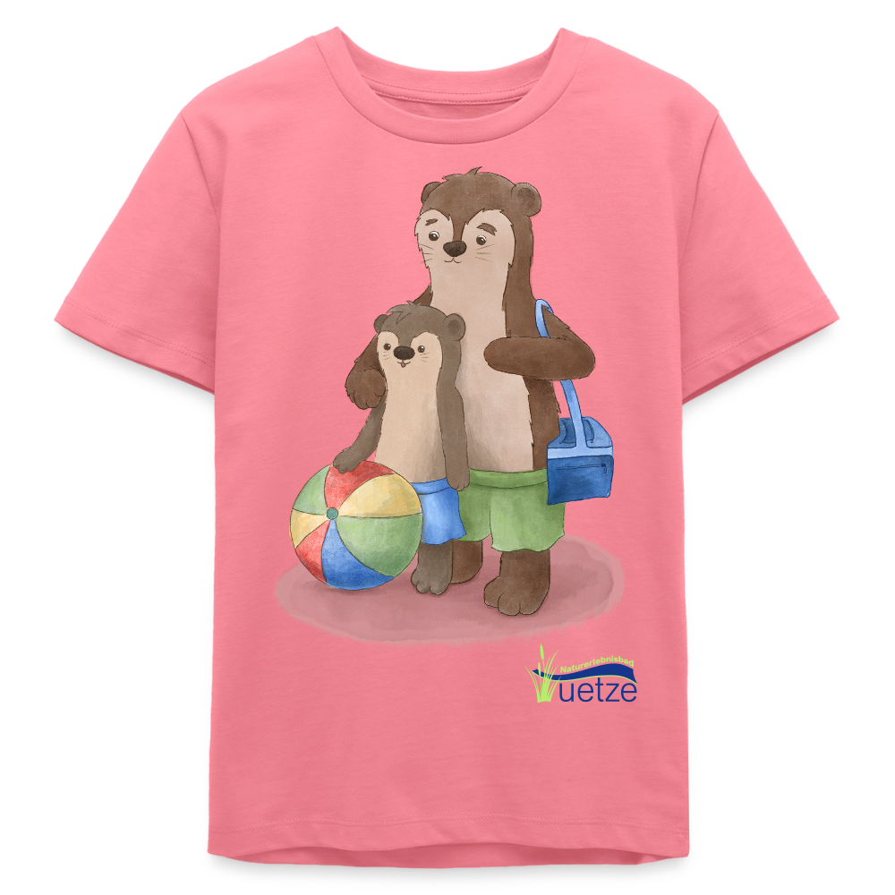Naturbad Uetze Teenie-T-Shirt "Otterpapa" (134-158) - Pink 