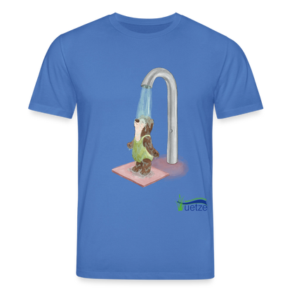 Naturbad Uetze Unisex Bio-T-Shirt "Dusche" - Achtsames Blau