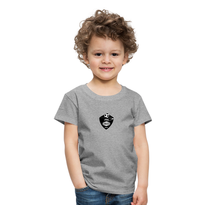 JSG Aue Kicker Kinder Premium T-Shirt weiß - Grau meliert