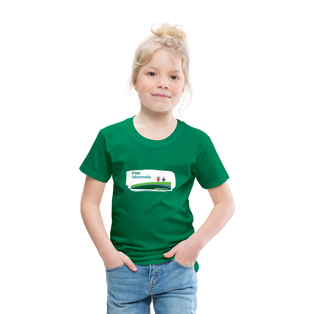 Waldkindergarten Uetze Krippenlogo Kinder Premium T-Shirt - Kelly Green