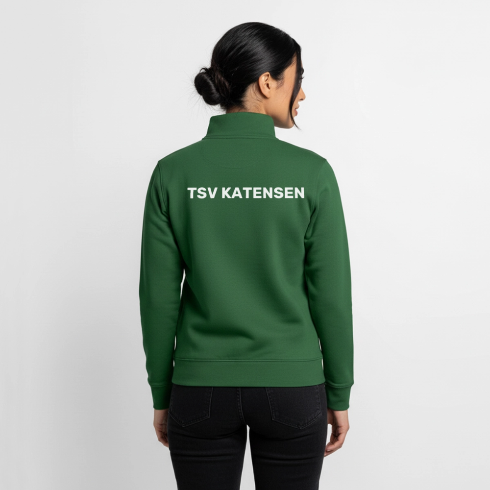 TSV Katensen Unisex Bio-Zip Sweatshirt - Flaschengrün