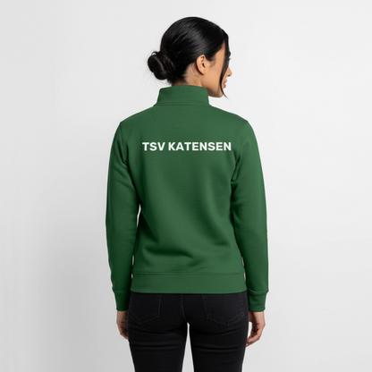 TSV Katensen Unisex Bio-Zip Sweatshirt - Flaschengrün
