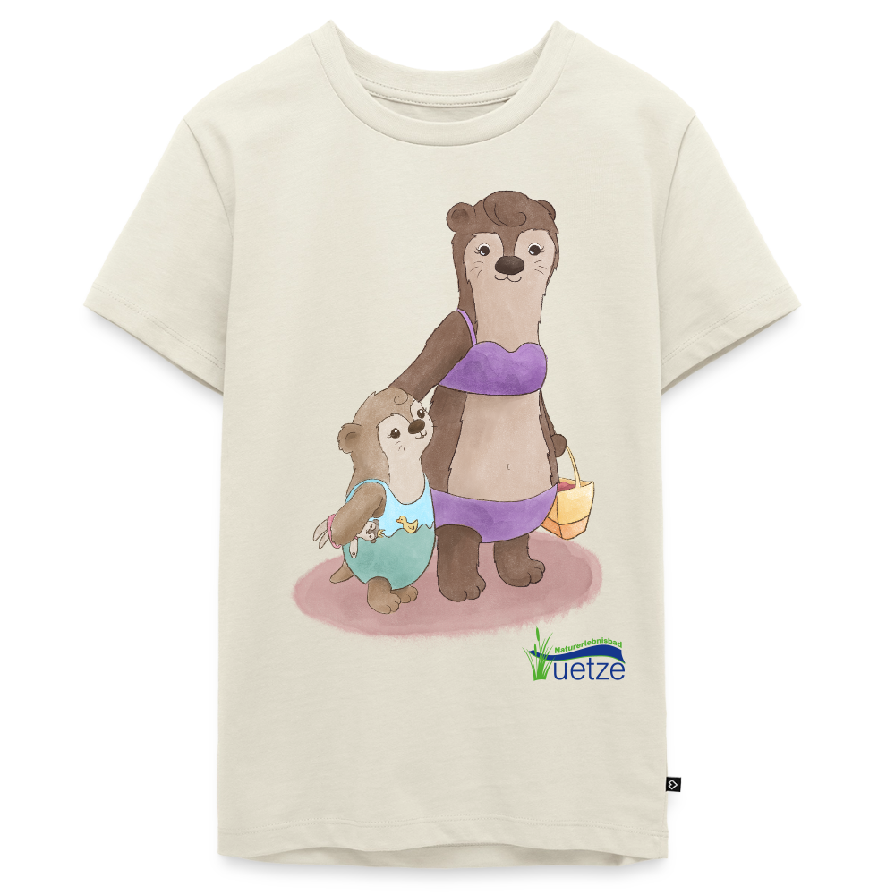 Naturbad Uetze Teenie T-Shirt "Ottermama" (146-164) - Naturweiß