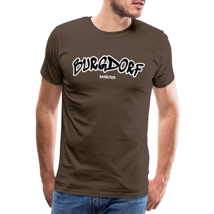 Burgdorf Hannover Premium T-Shirt Flexdruck - Edelbraun