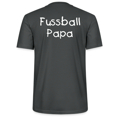 Fussball Papa - Wir sind ein TEAM Fulde Unisex Bio-T-Shirt - Anthrazit