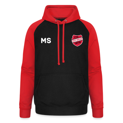 TTC RW Uetze Premium Kontrast Hoodie - Schwarz/Rot