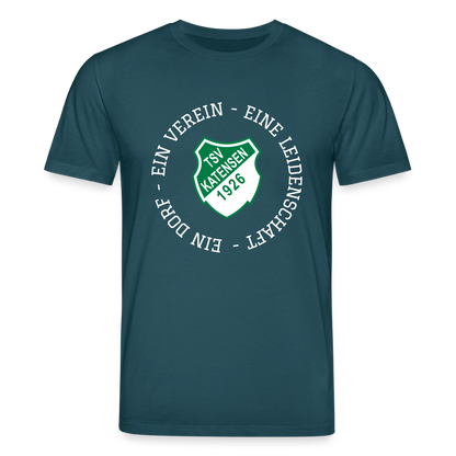 TSV Katensen Unisex Bio-T-Shirt "Ein Dorf" - Dunkles Petrol