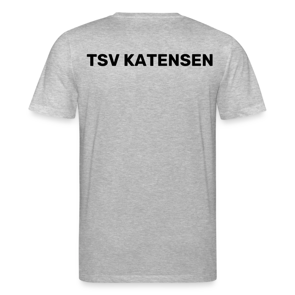 TSV Katensen Unisex Bio-T-Shirt (personalisierbar) - Grau meliert