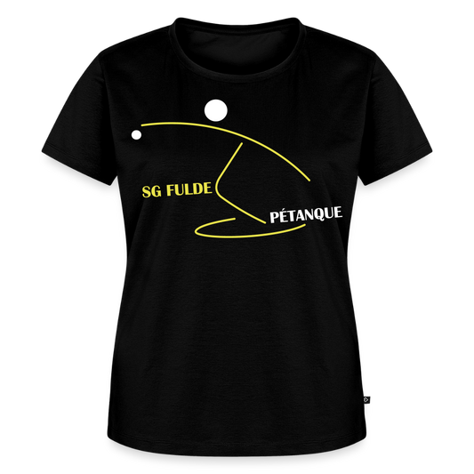 SG Fulde Petanque Frauen Premium T-Shirt flex - Schwarz