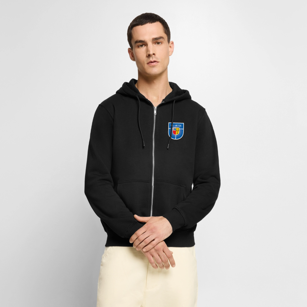 VfL Uetze unisex Premium Kapuzenjacke - Schwarz