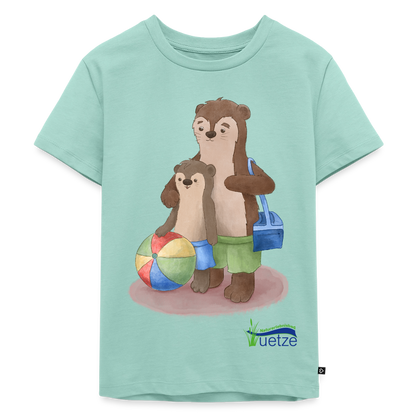 Naturbad Uetze Kinder T-Shirt "Otterpapa" (98-140) - Mint 