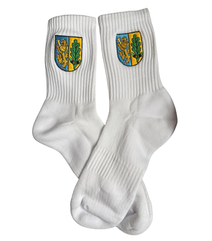 SSV Plockhorst Sportsocken weiß mit Stick-Logo