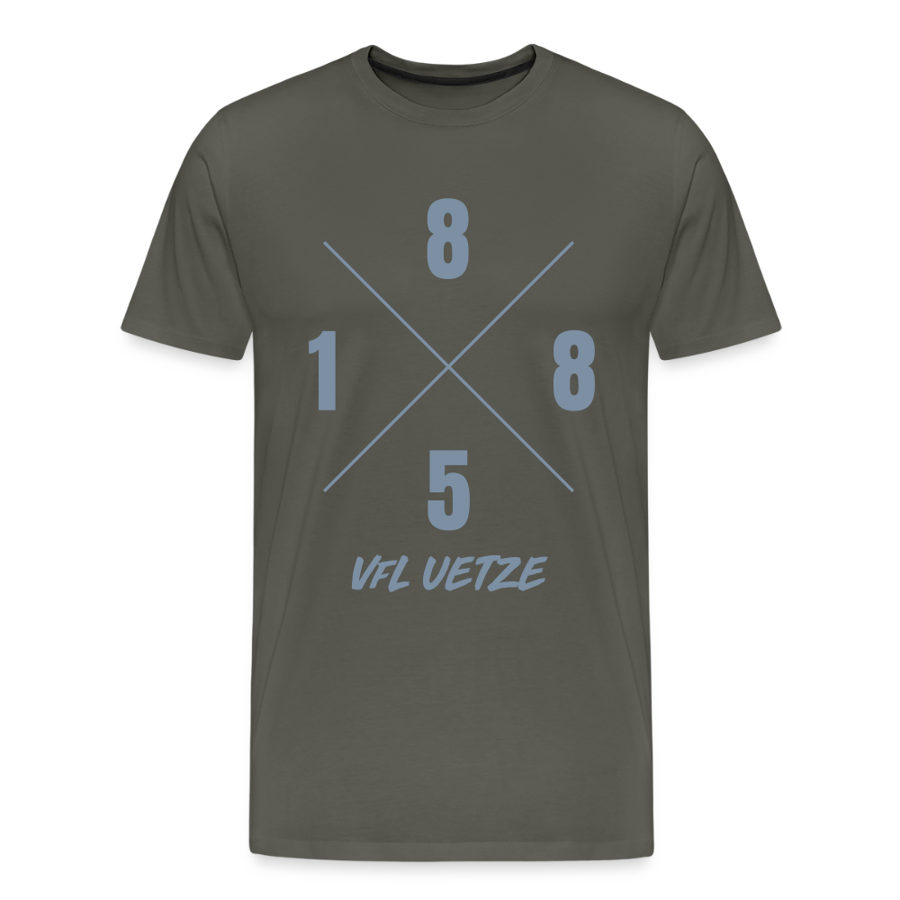 VfL Uetze unisex Premium T-Shirt 1885X flex silber - Asphalt