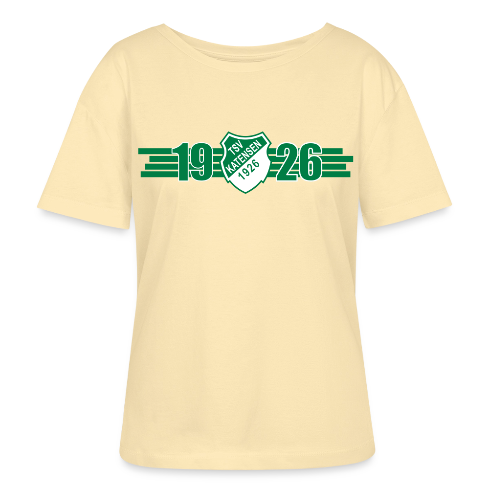 TSV Katensen Relaxed Rundhals Frauen Bio-T-Shirt "1926" - Creme