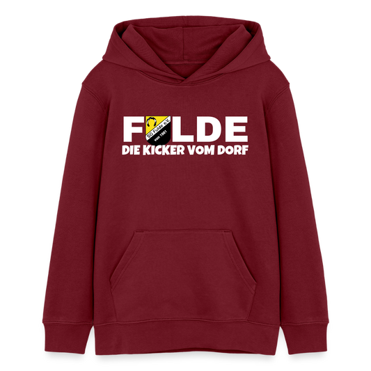 SG Fulde Teenager Bio-Hoodie Kicker - Burgunderrot
