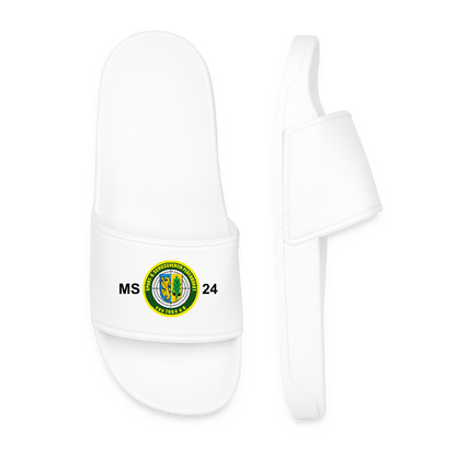 Personalisierte Badelatschen mit Initialen + Trikotnummer - Weiß