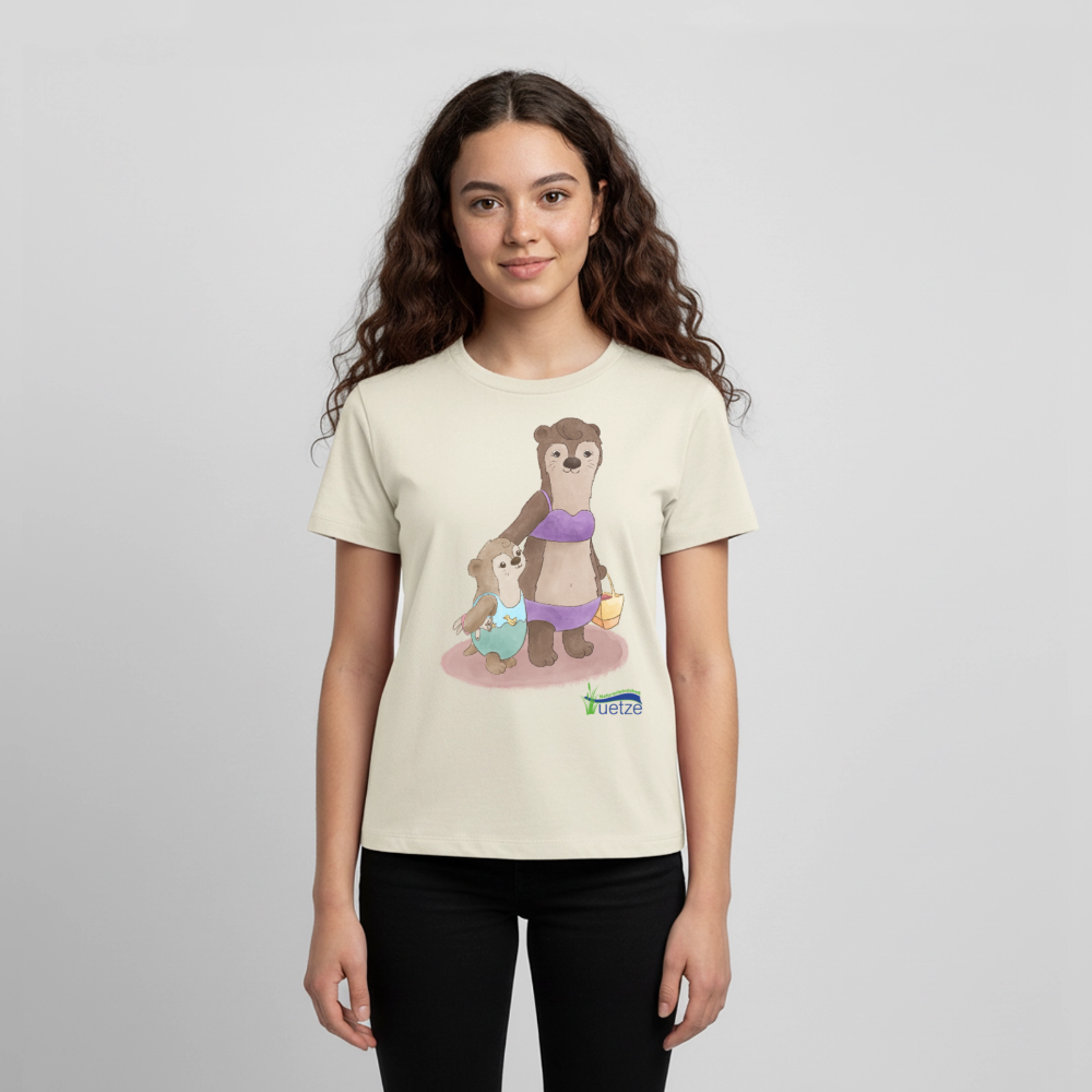 Naturbad Uetze Teenie T-Shirt "Ottermama" (146-164) - Naturweiß