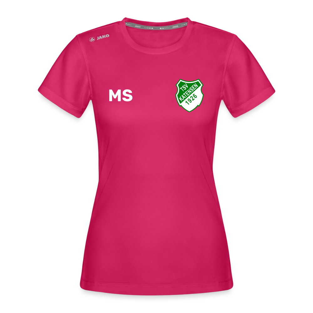 TSV Katensen JAKO Frauen Funktions-Shirt Run 2.0 (personalisierbar) - dunkles Pink
