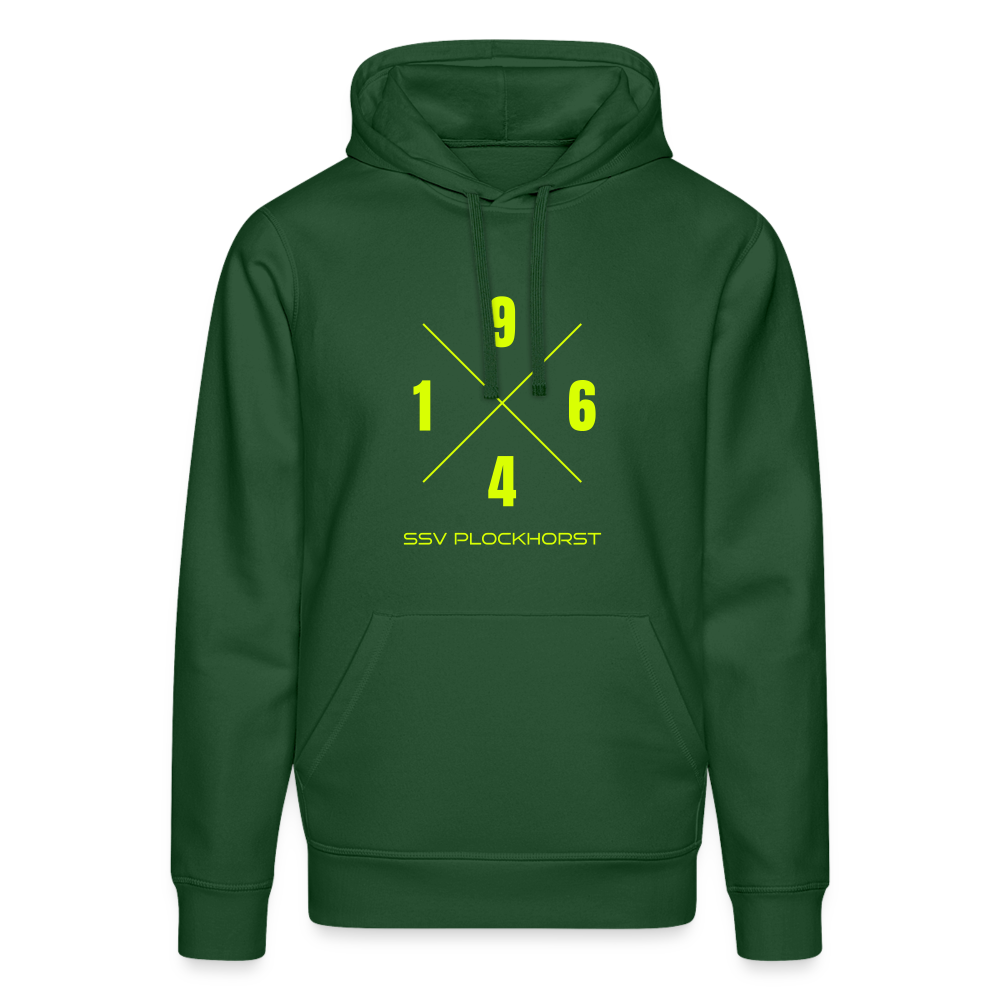 SSV Plockhorst Unisex Bio-Hoodie 1964 flex - Flaschengrün