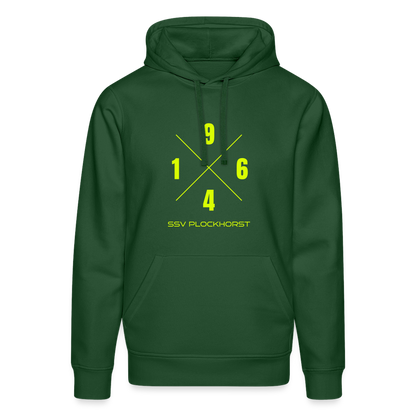 SSV Plockhorst Unisex Bio-Hoodie 1964 flex - Flaschengrün