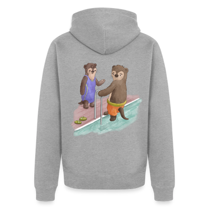 Naturbad Uetze Kapuzenjacke "Otter" - Grau meliert