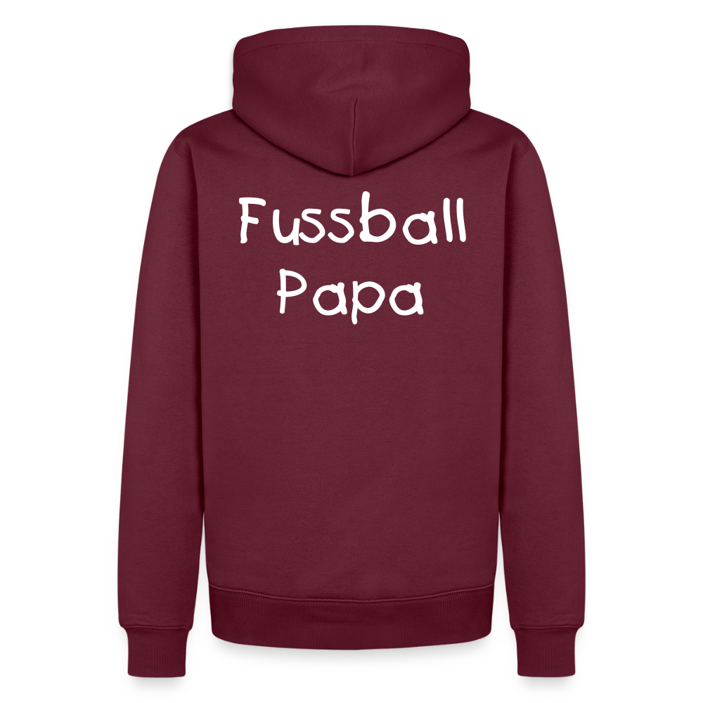 Fussball Papa - Wir sind ein TEAM Fulde Unisex Hoodie - Burgunderrot