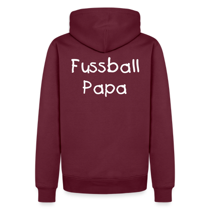 Fussball Papa - Wir sind ein TEAM Fulde Unisex Hoodie - Burgunderrot