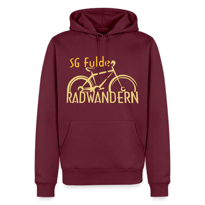 Fulde Radwandern Premium Hoodie flex - Burgunderrot