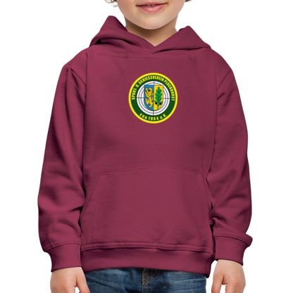 SSV Plockhorst Logo Kinder Premium Hoodie - Bordeaux
