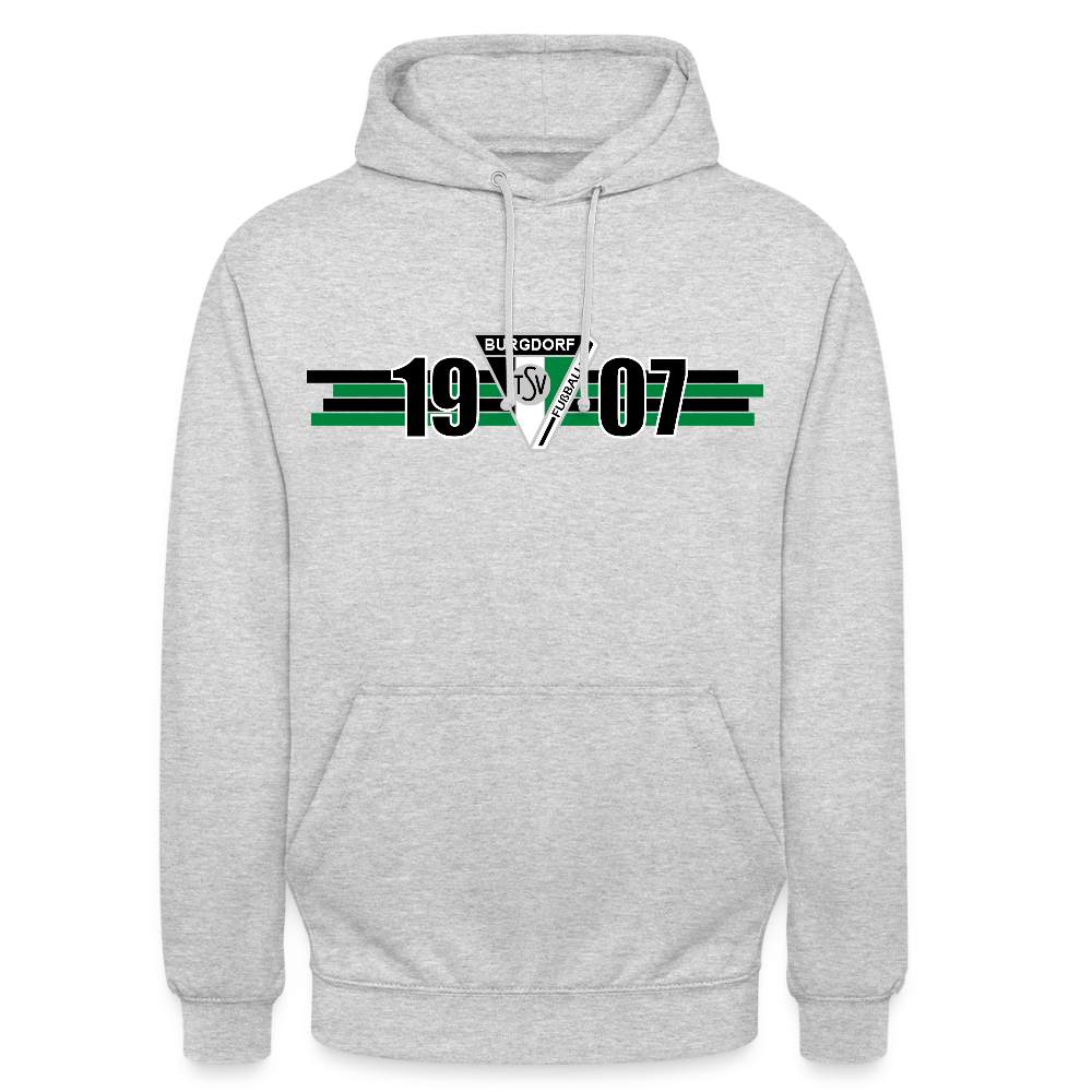 TSV Burgdorf Unisex Hoodie 1907 - Hellgrau meliert