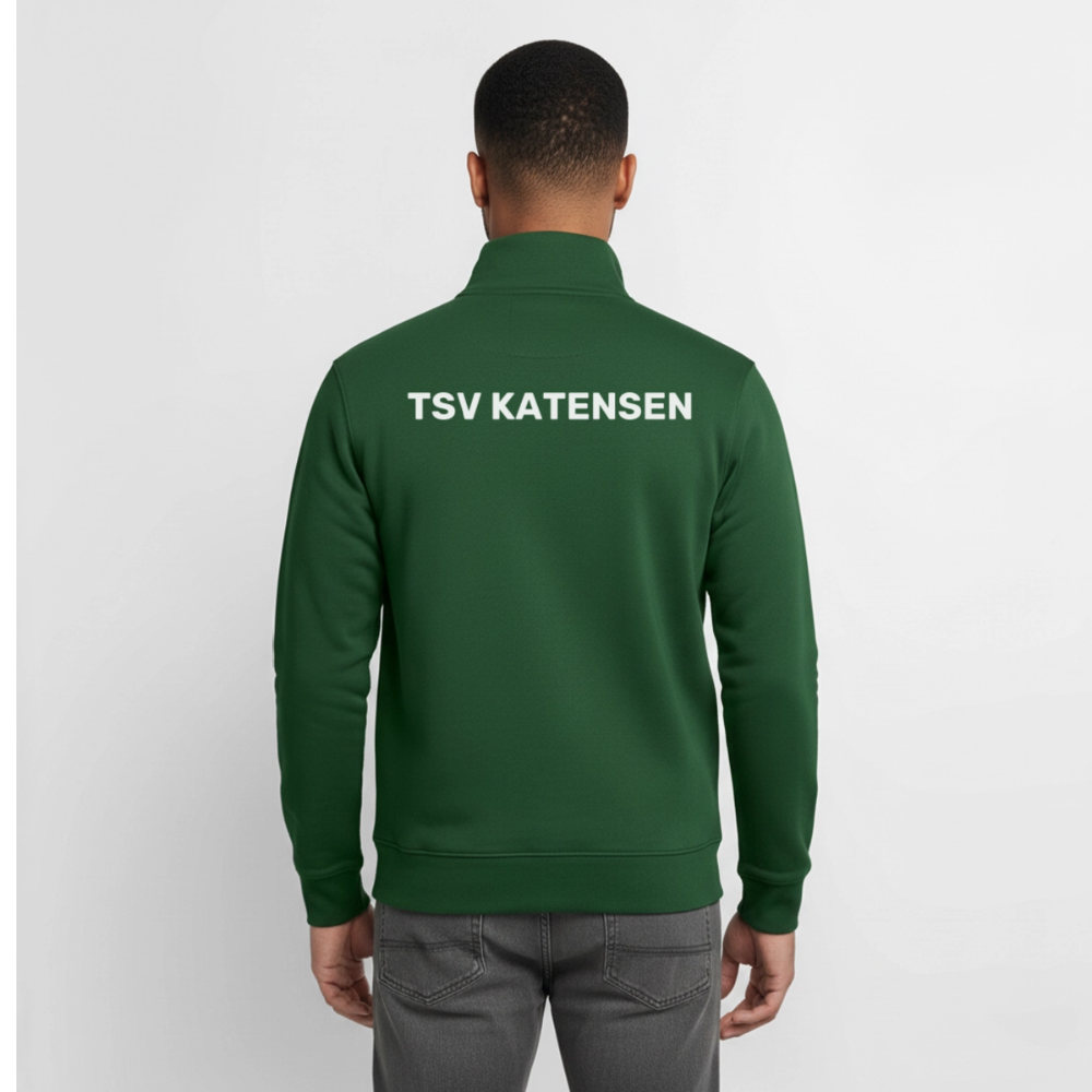 TSV Katensen Unisex Bio-Zip Sweatshirt - Flaschengrün