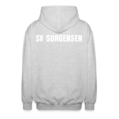 SV Sorgensen Unisex Kapuzenjacke Logo flex - Hellgrau meliert