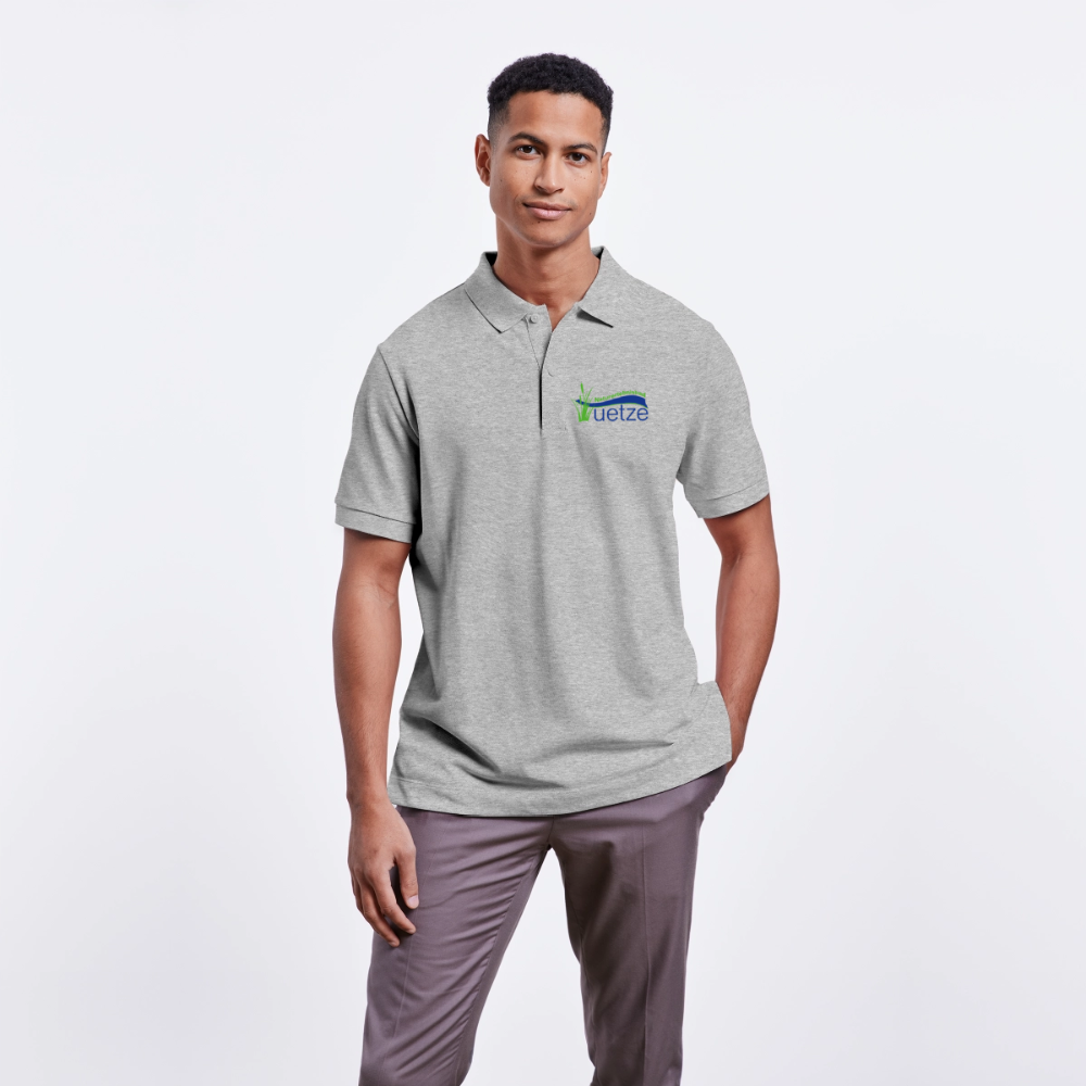 Naturbad Uetze Unisex Bio-Poloshirt - Grau meliert