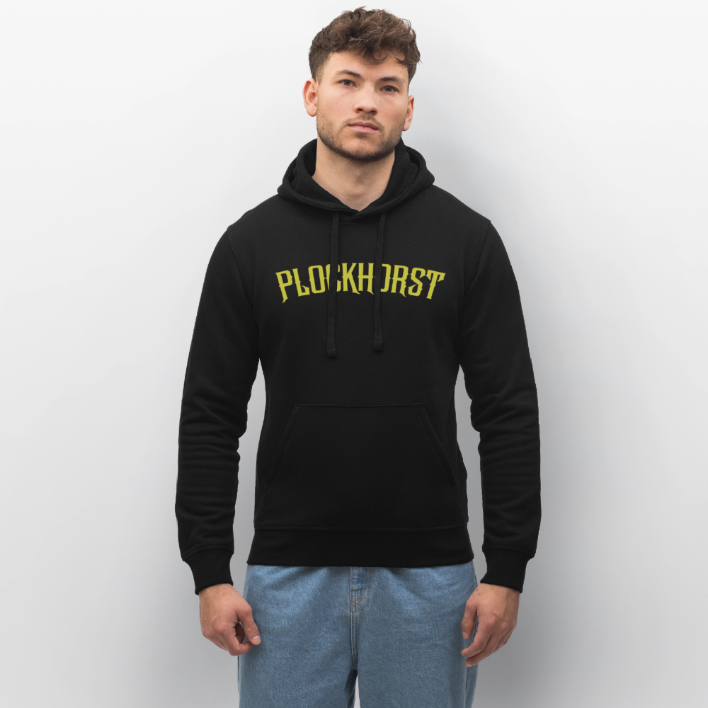 Plockhorst Unisex Bio Hoodie flex - Schwarz