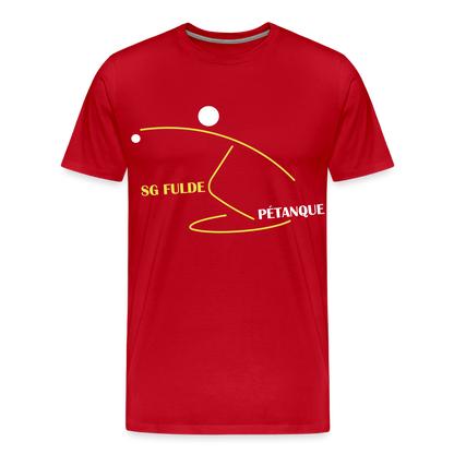 SG Fulde Petanque Männer Premium T-Shirt flex - Rot