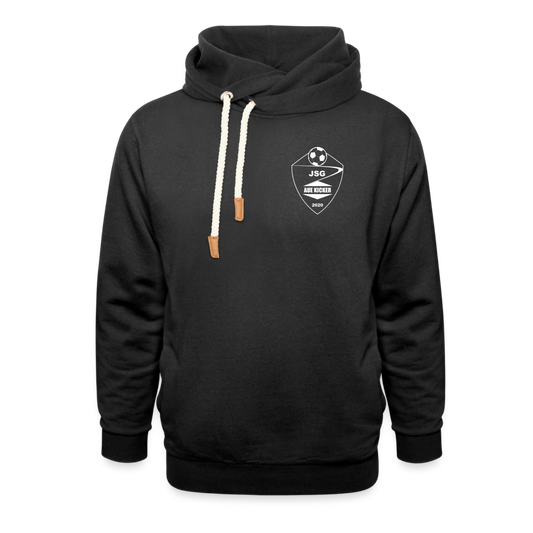 JSG Aue Kicker Unisex Schalkragen Hoodie - Schwarz