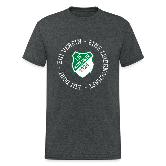 TSV Katensen "Ein Dorf" Heavy T-Shirt - Dunkelgrau meliert