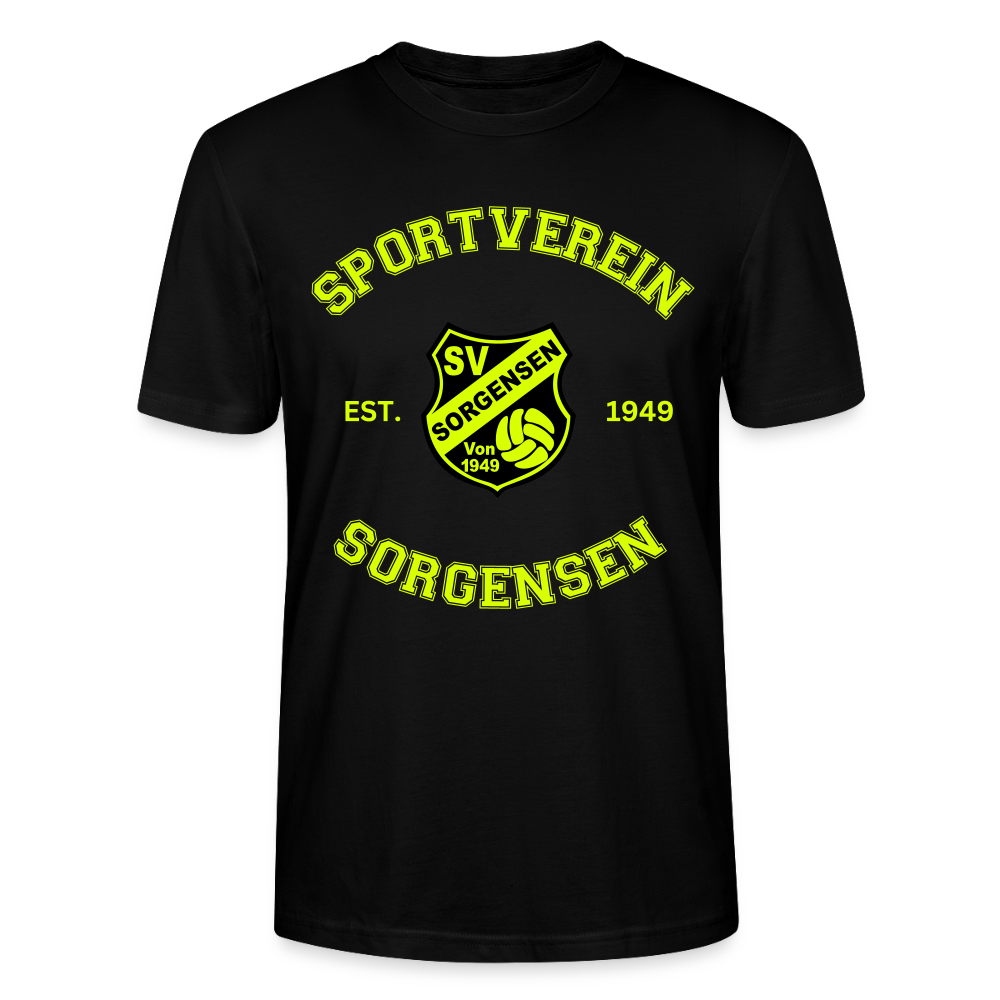 SV Sorgensen Collage Bio-T-Shirt neongelb flex - Schwarz