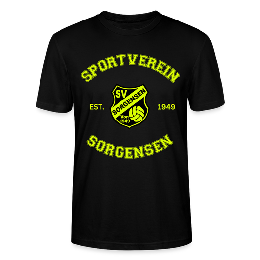 SV Sorgensen Collage Bio-T-Shirt neongelb flex - Schwarz