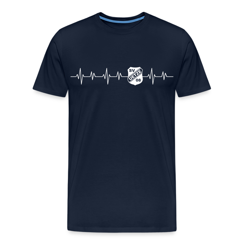 SV Uetze 09 Premium T-Shirt heartbeat - Navy