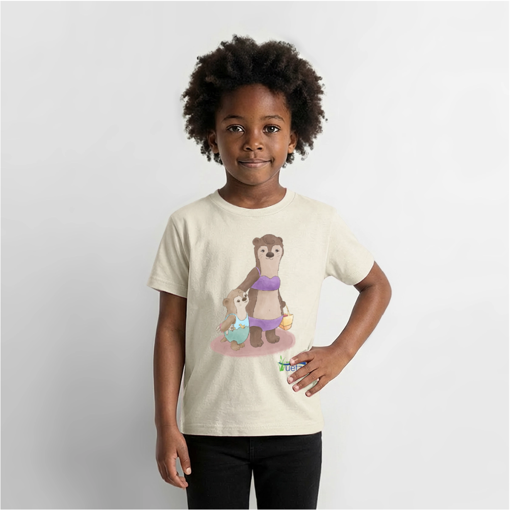 Naturbad Uetze Kinder T-Shirt "Ottermama" (98-140) - Naturweiß