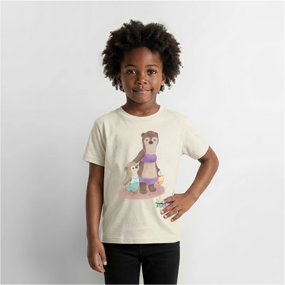 Naturbad Uetze Kinder T-Shirt "Ottermama" (98-140) - Naturweiß