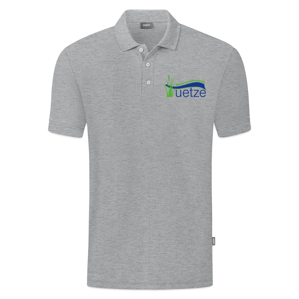 Naturbad Uetze JAKO Herren Bio-Poloshirt - Grau meliert