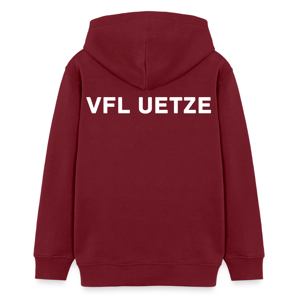 VfL Uetze Kinder Bio Hoodie - Burgunderrot