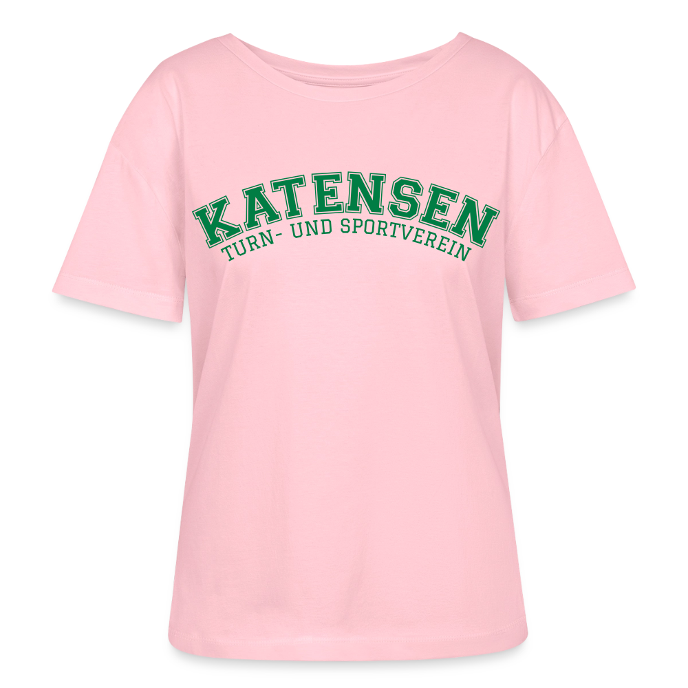 TSV Katensen Relaxed Rundhals Frauen Bio-T-Shirt "Collage" - Hellrosa