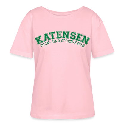 TSV Katensen Relaxed Rundhals Frauen Bio-T-Shirt "Collage" - Hellrosa