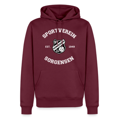 SV Sorgensen unisex Collage Hoodie flex - Burgunderrot