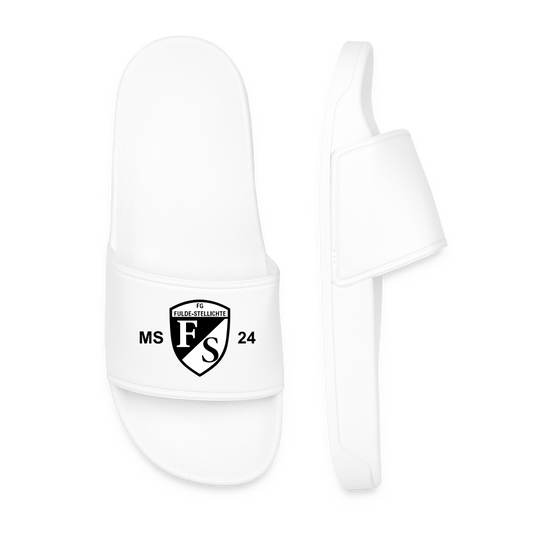 FG Fulde-Stellichte Personalisierte Badelatschen mit Initialen + Trikotnummer - Weiß