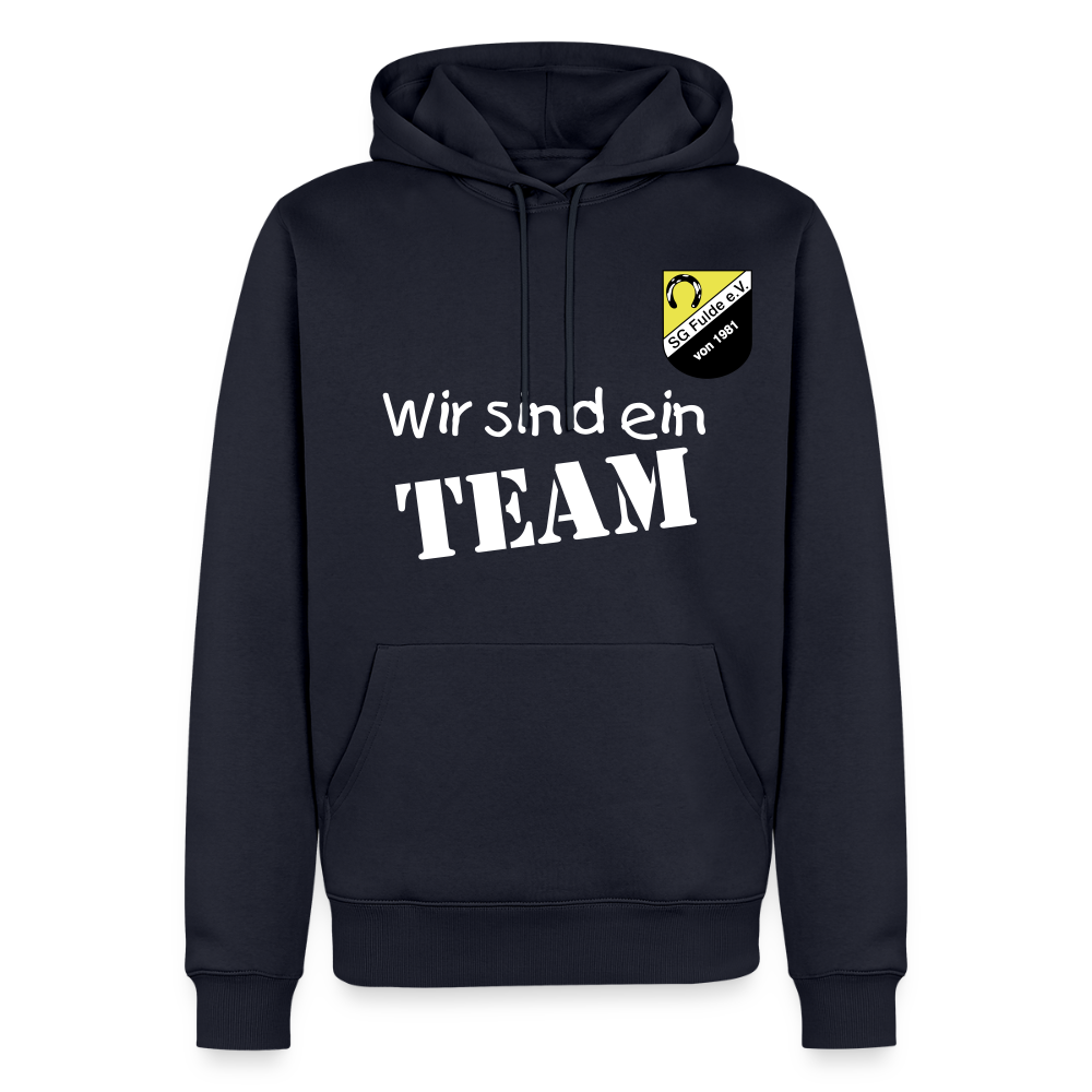 Fussball Papa - Wir sind ein TEAM Fulde Unisex Hoodie - Navy